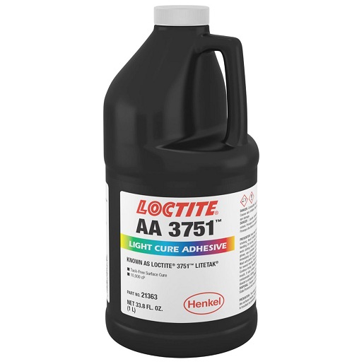 AA 3751 LIGHT CURE ADHESIVE 1L BOTTLE